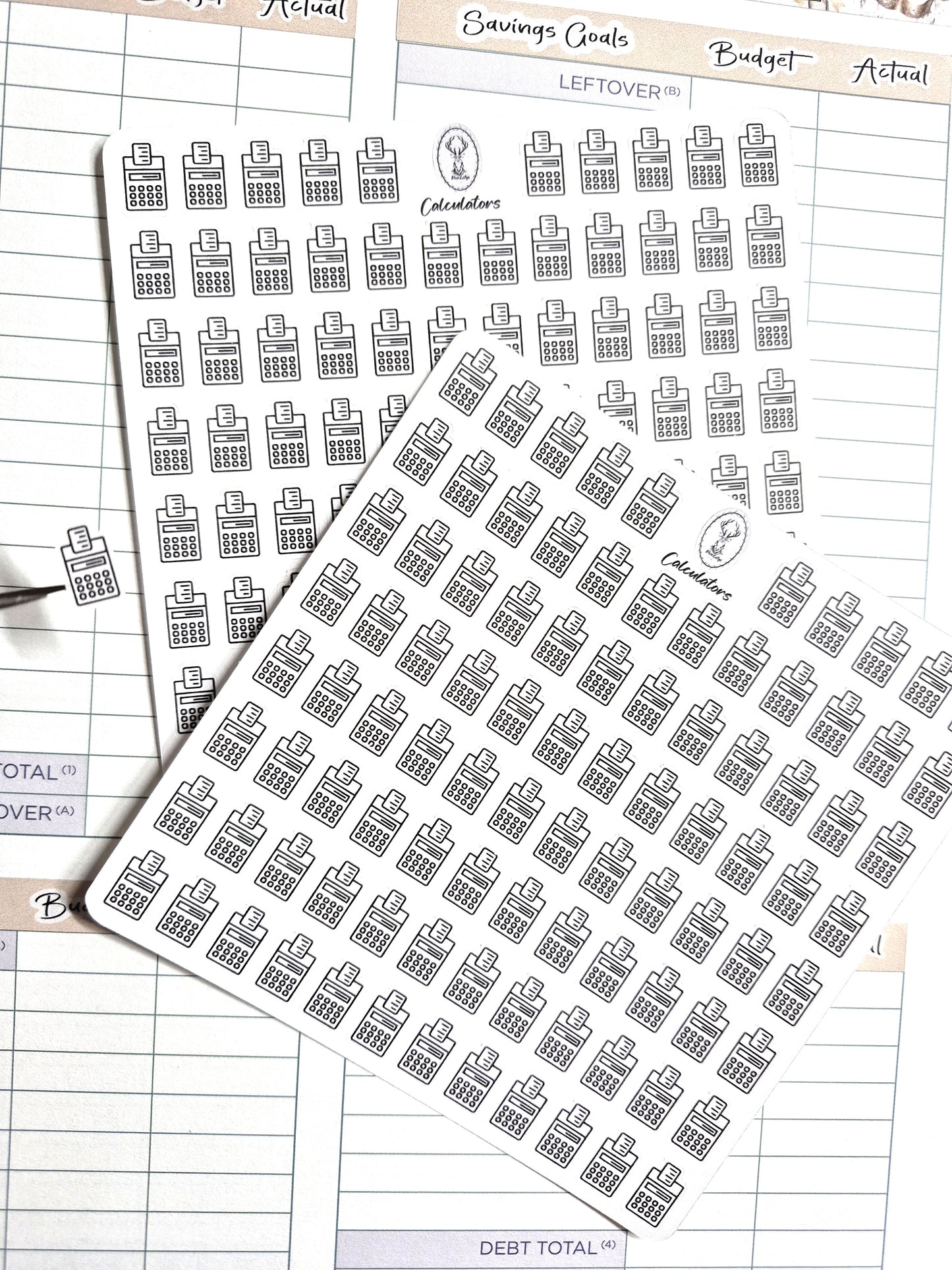 Icon Sticker Sheet, Calculators
