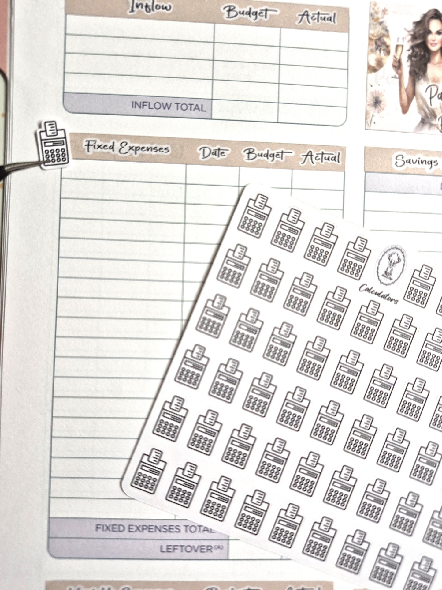 Icon Sticker Sheet, Calculators