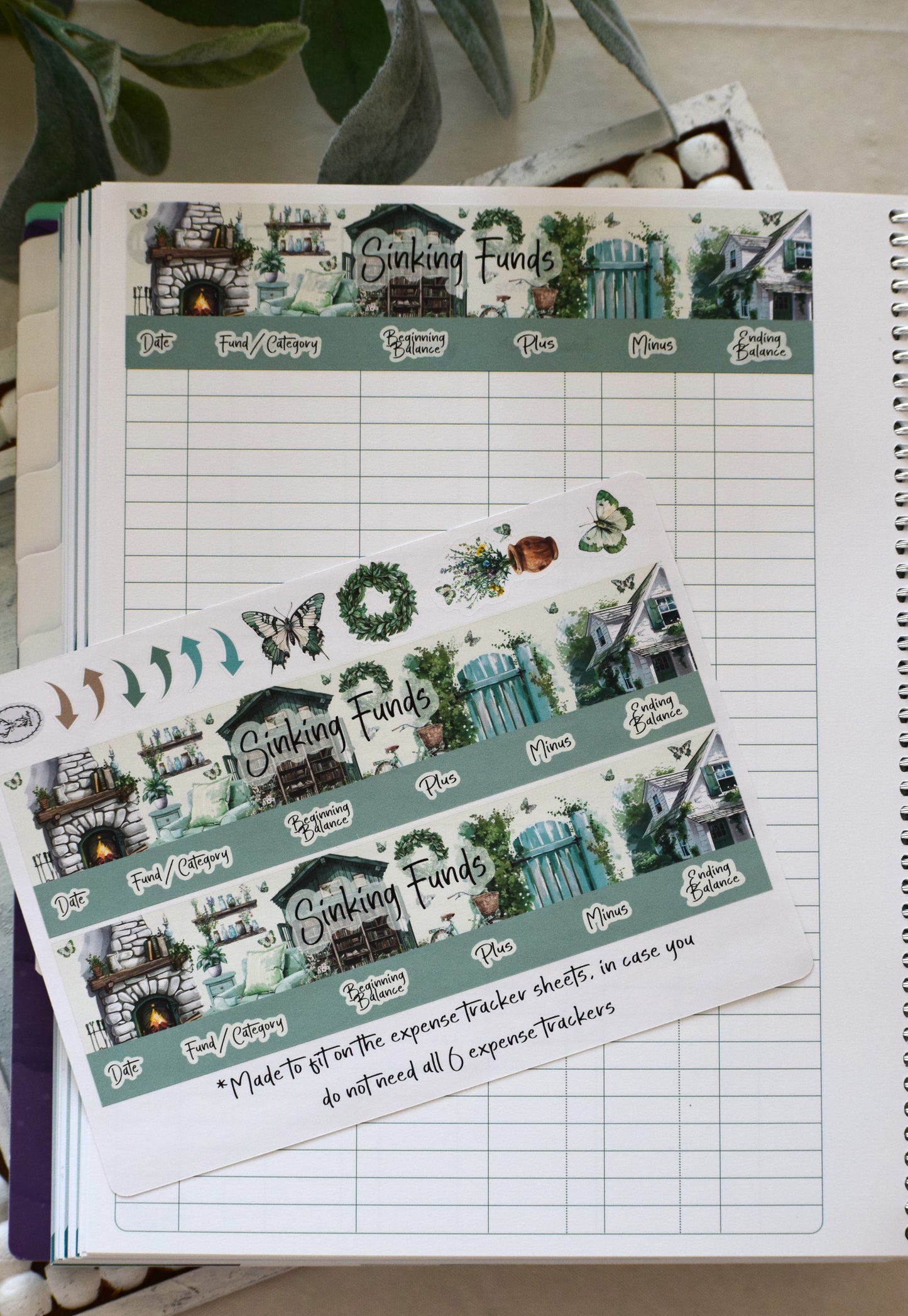 TBM BBP Workbook Sticker Kit, Cottage Getaway