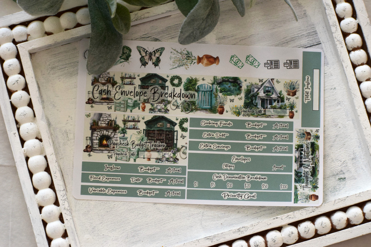 TBM BBP Workbook Sticker Kit, Cottage Getaway