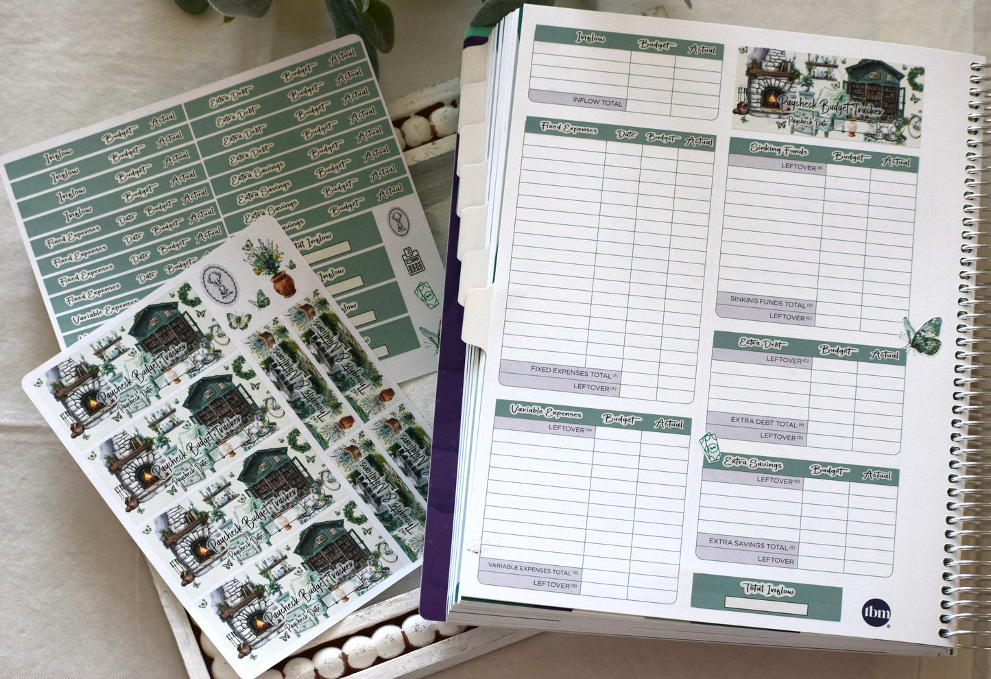 TBM BBP Workbook Sticker Kit, Cottage Getaway