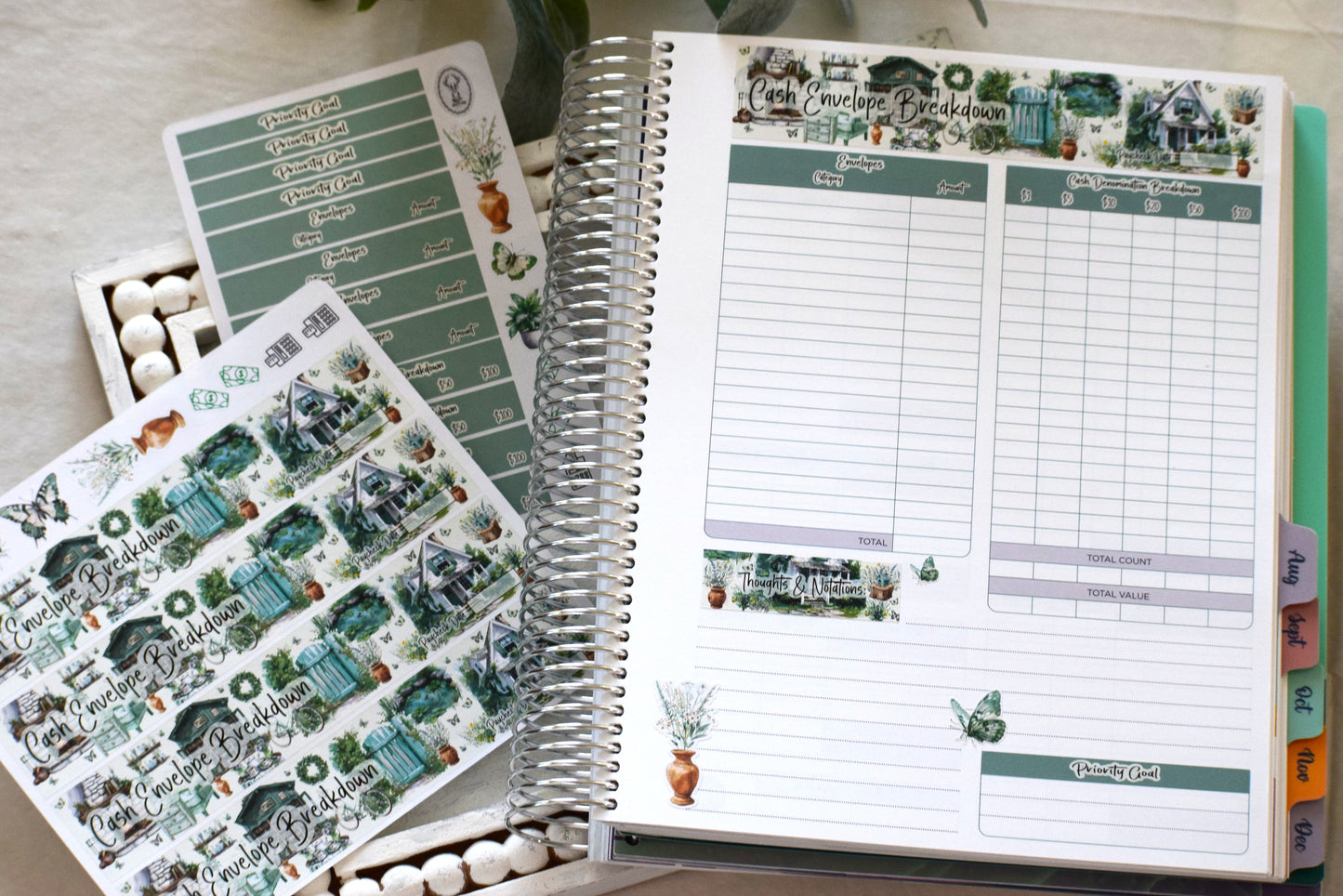 TBM BBP Workbook Sticker Kit, Cottage Getaway
