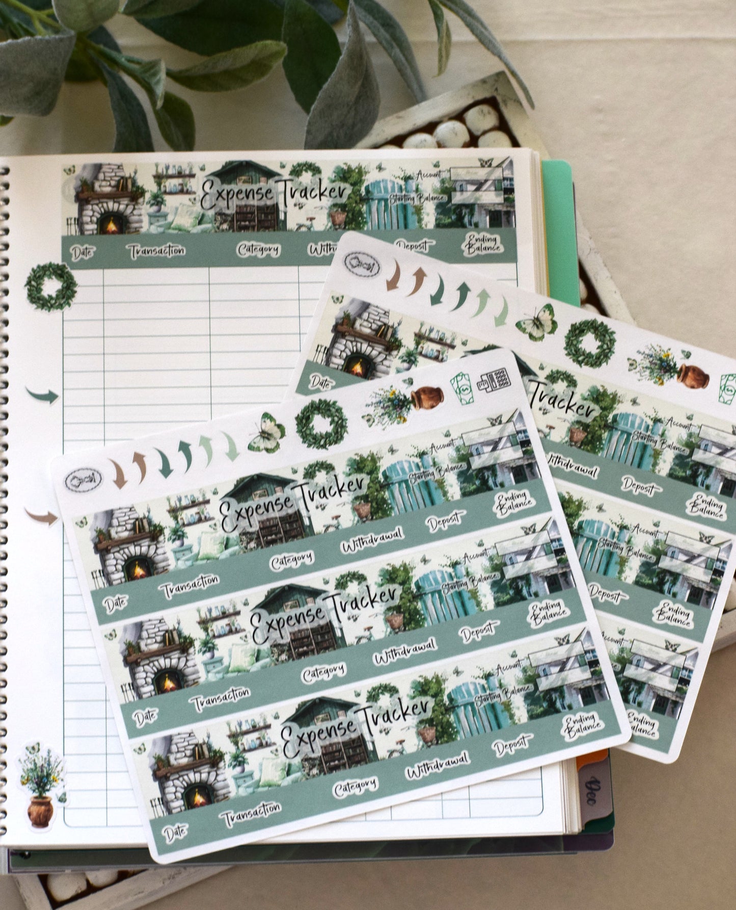 TBM BBP Workbook Sticker Kit, Cottage Getaway
