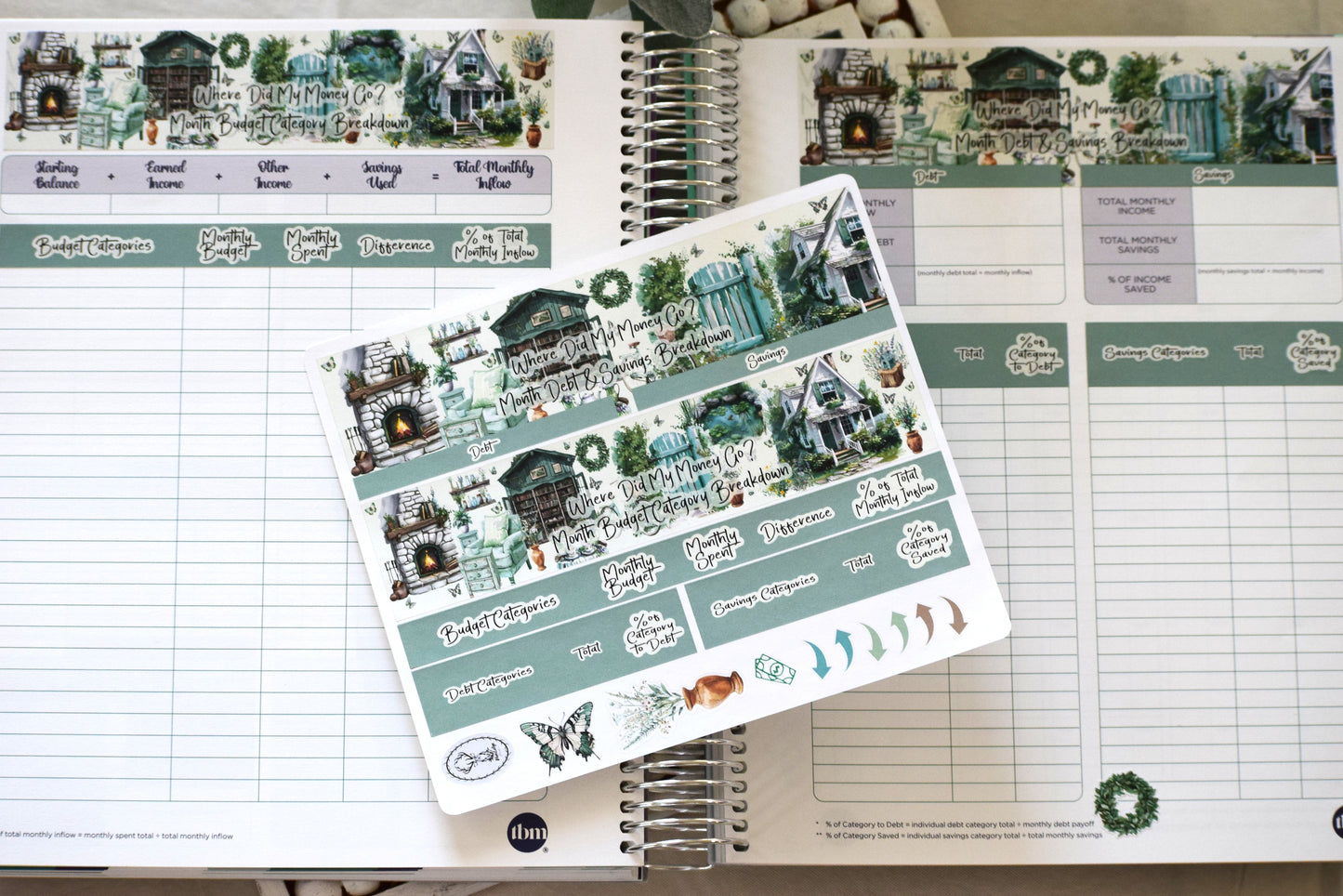 TBM BBP Workbook Sticker Kit, Cottage Getaway