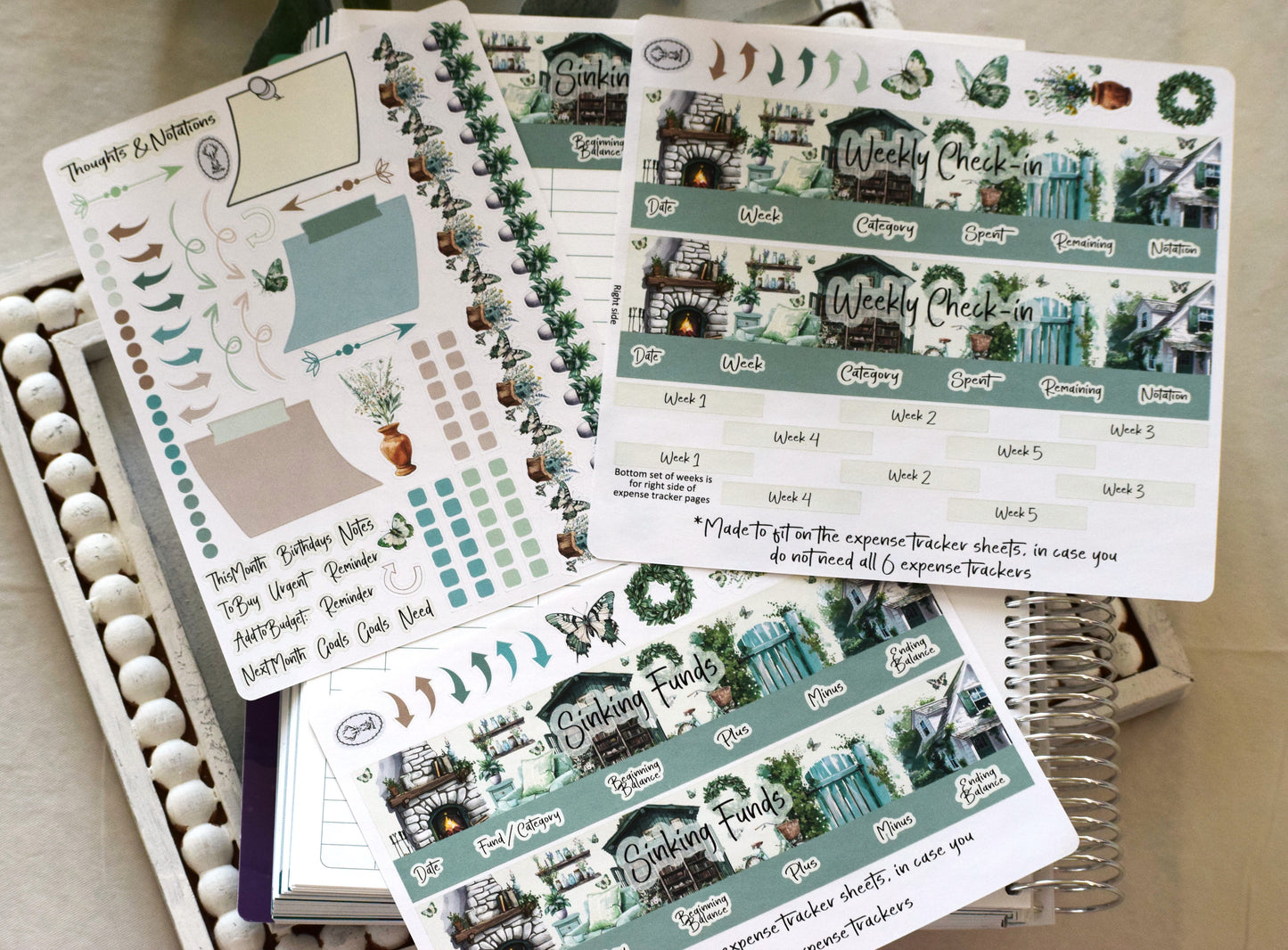 TBM BBP Workbook Sticker Kit, Cottage Getaway