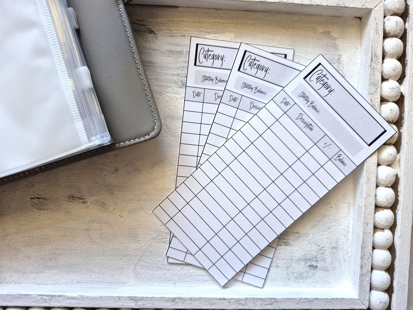 Cash Envelope Tracker Inserts | A6 Envelope Trackers | Cash Envelope Budget System | Blank, No Theme