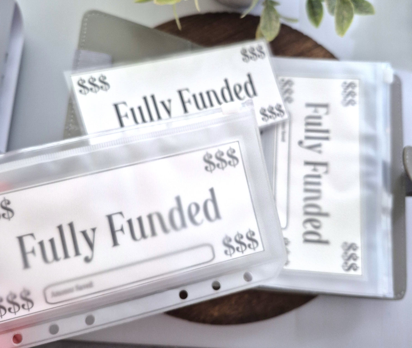 Fully Funded Place Holder, A6 size Laminated Fully Funded Place Holder for A6 cash envelopes