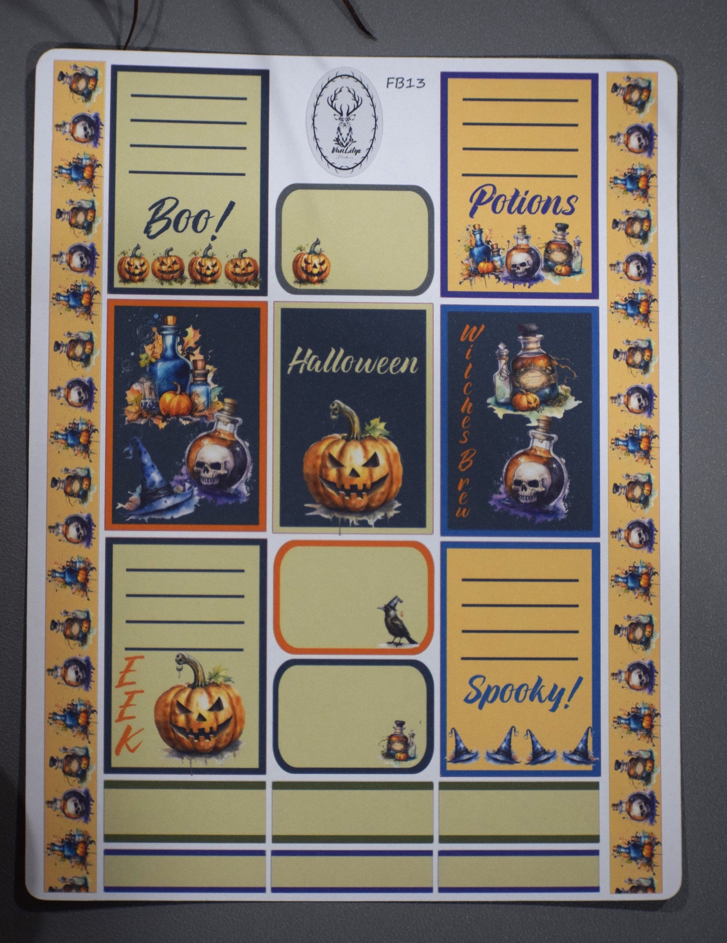 Weekly Planner Sticker Kit #13, Halloween