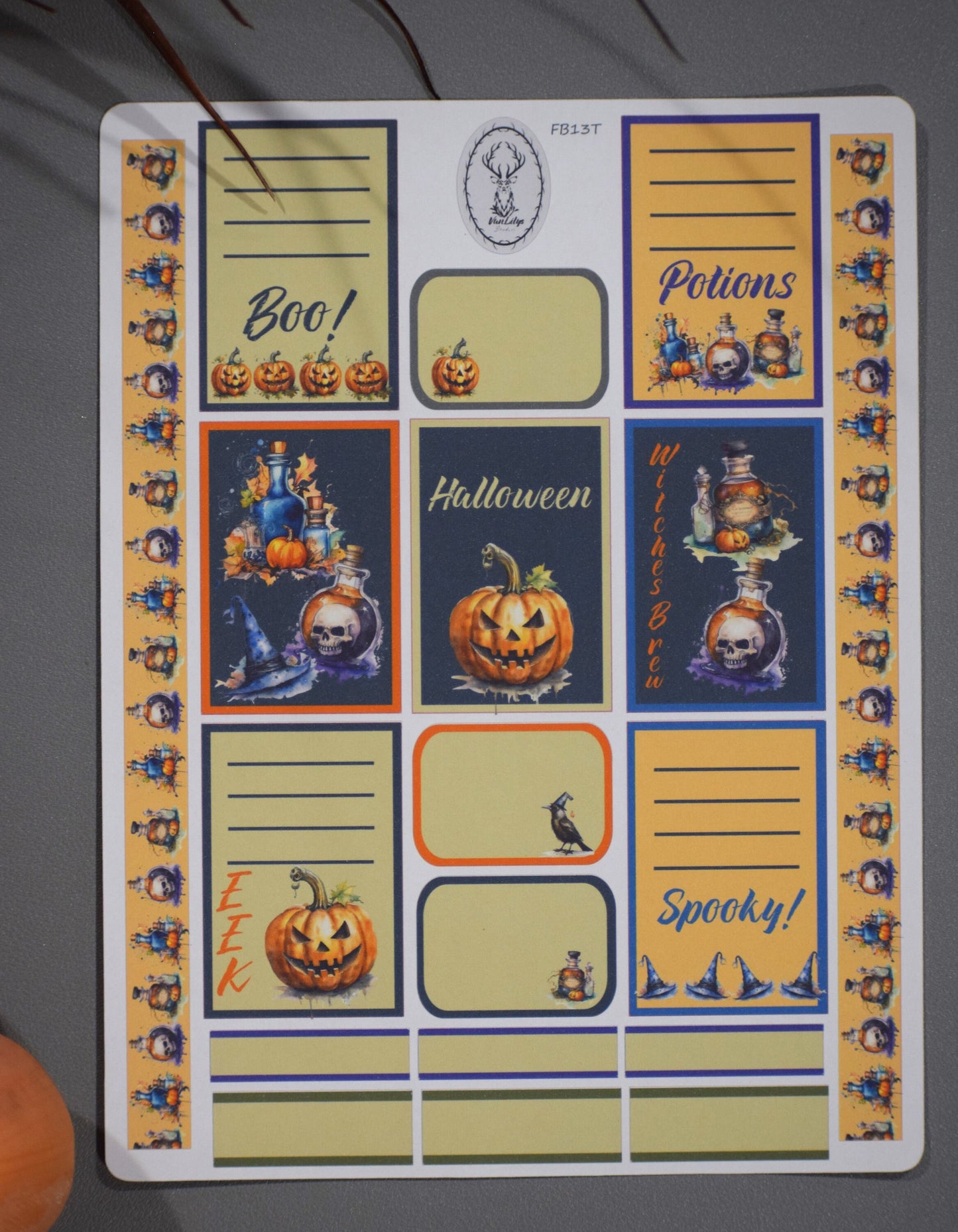 Weekly Planner Sticker Kit #13, Halloween