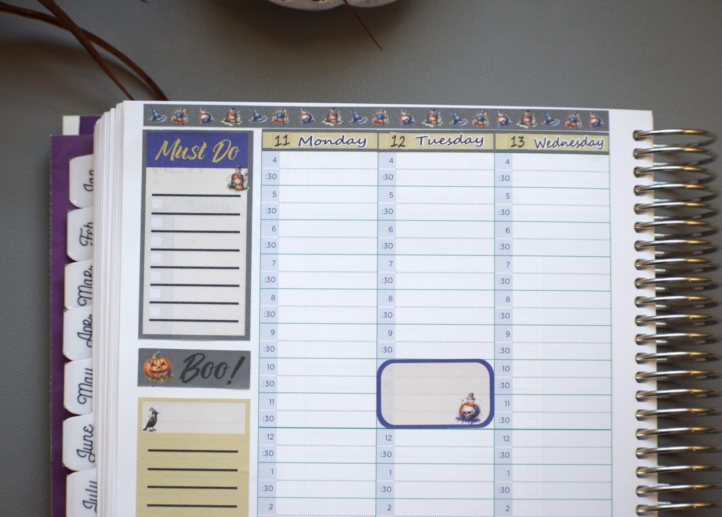 Weekly Planner Sticker Kit #13, Halloween