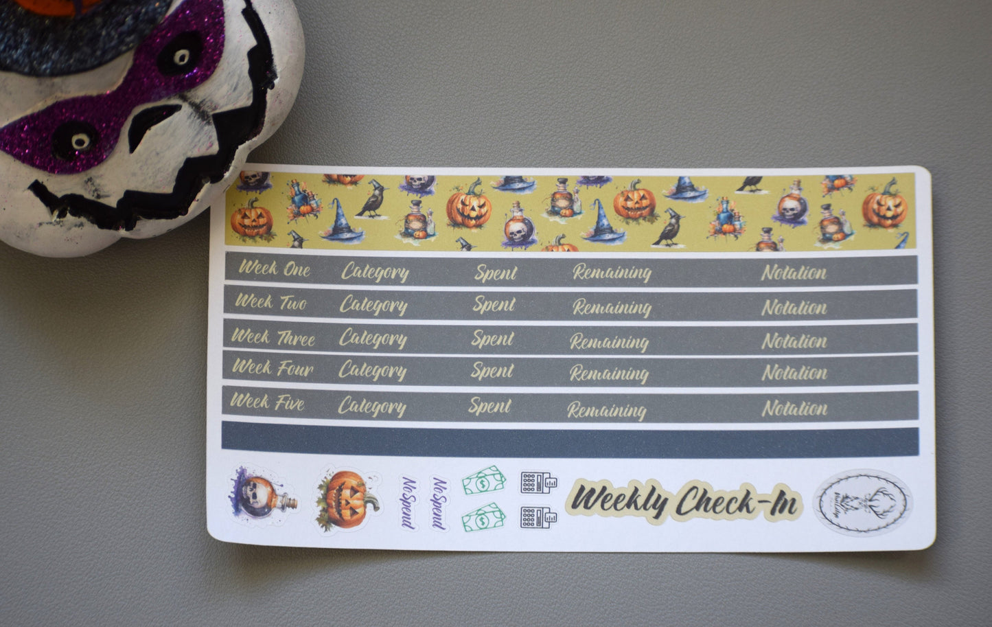 Budget Sticker Kit, Halloween