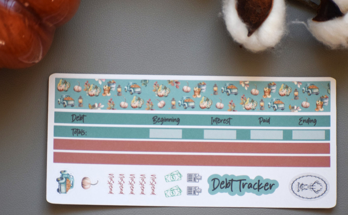 Budget Sticker Kit, Autumn Blue Truck