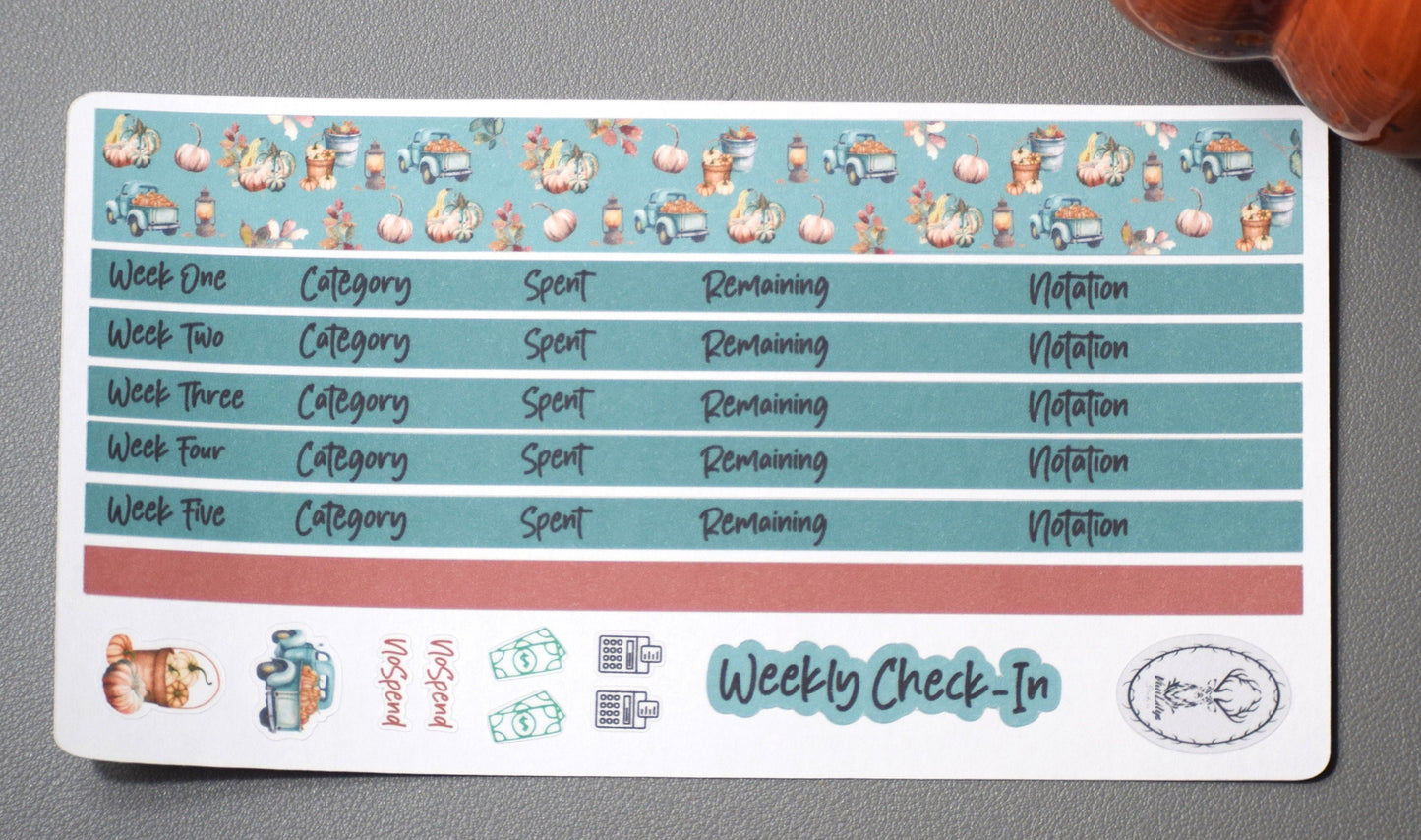 Budget Sticker Kit, Autumn Blue Truck