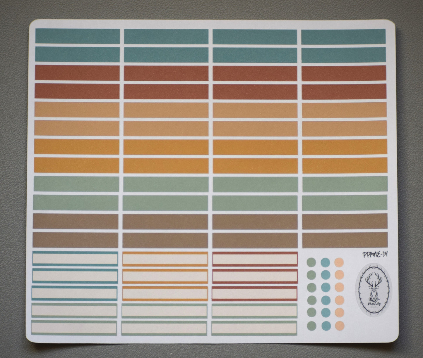 Plum Paper 7x9 MAE Weekly Planner Sticker Kit, #14 Autumn Blue Truck
