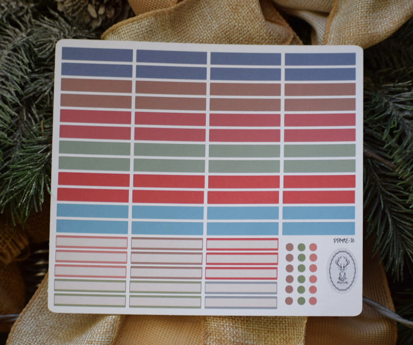 Plum Paper 7x9 MAE Weekly Planner Sticker Kit #16, Western Santa