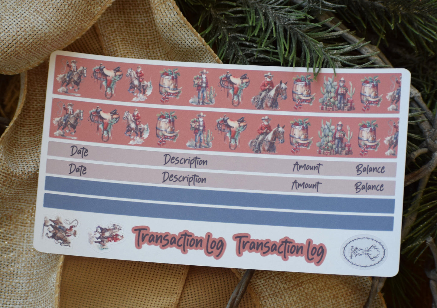 Budget Sticker Kit, Western Santa