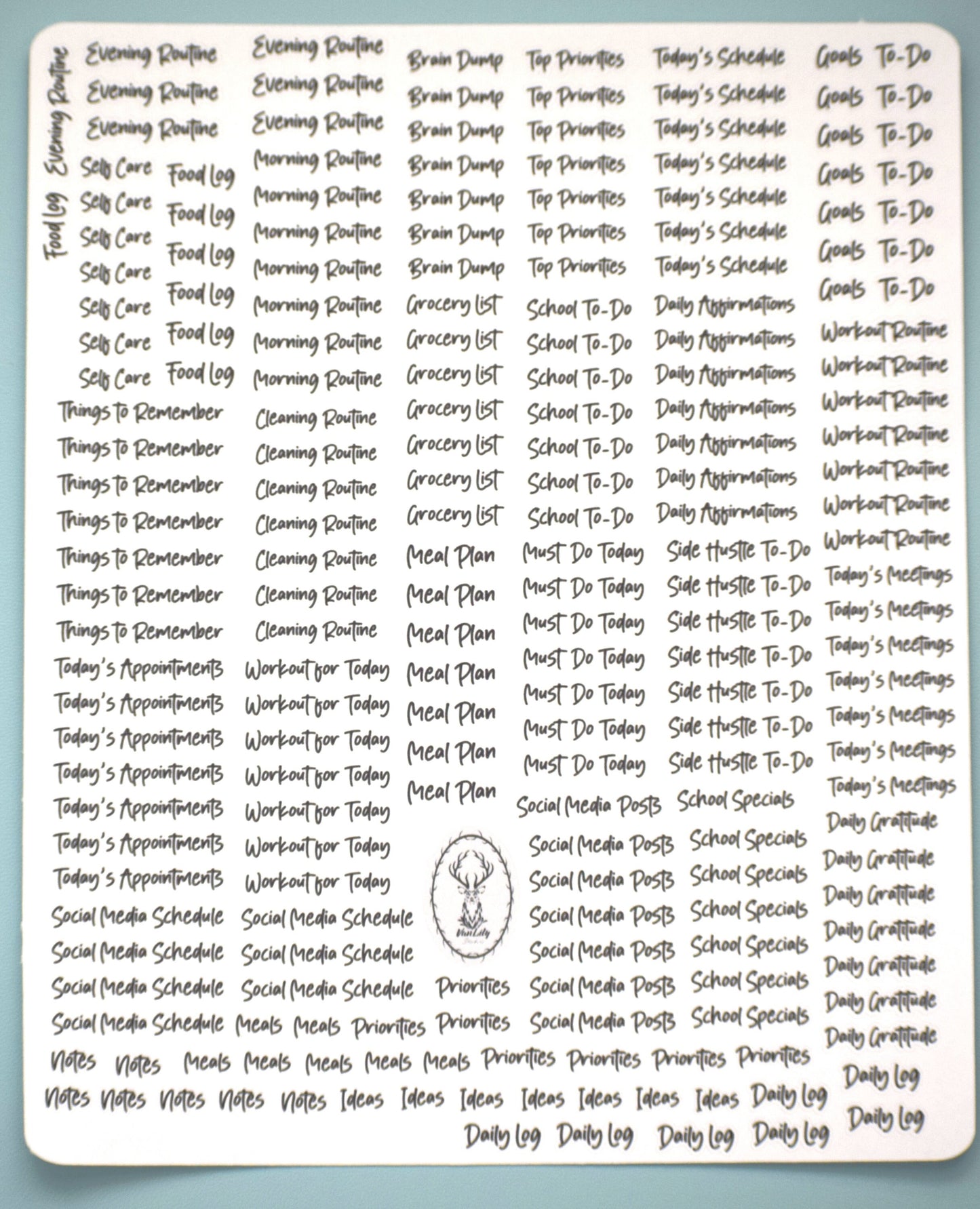 Plum Paper 7x9 Daily Weekly Planner Sticker Kit #15, Retro Christmas