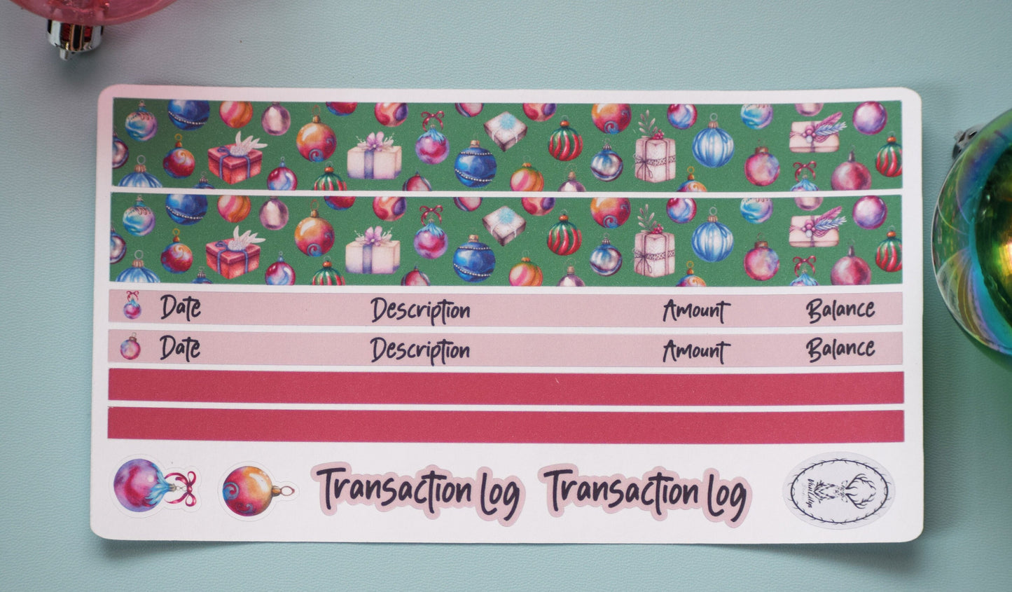 Budget Sticker Kit, Baubles Baubles Baubles