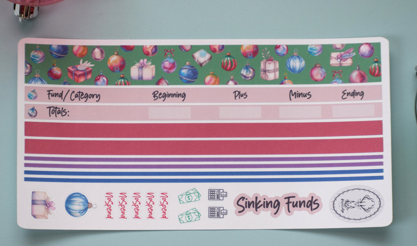 Budget Sticker Kit, Baubles Baubles Baubles
