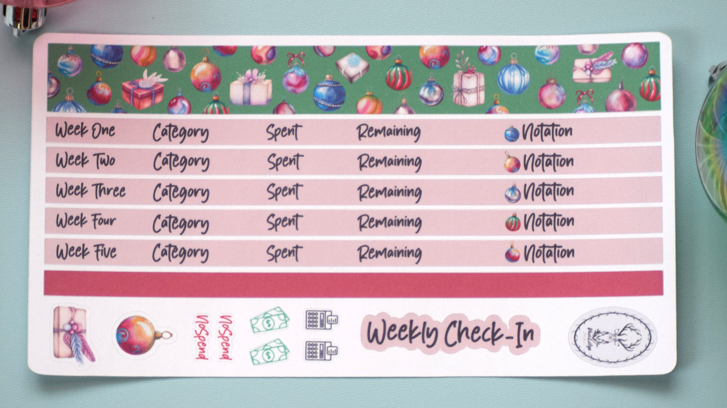 Budget Sticker Kit, Baubles Baubles Baubles