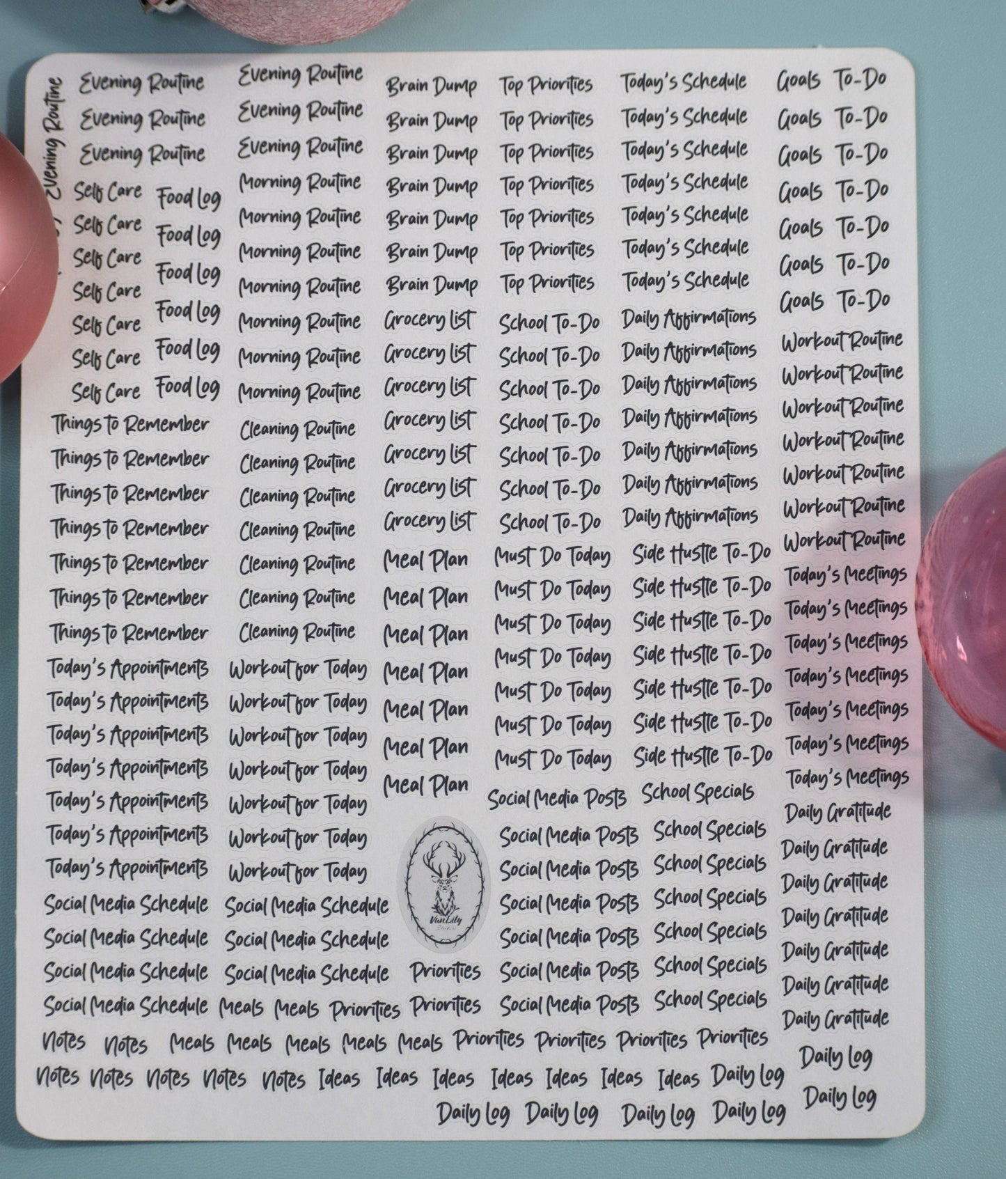 Plum Paper A5 Daily Weekly Planner Sticker Kit #3, Easter