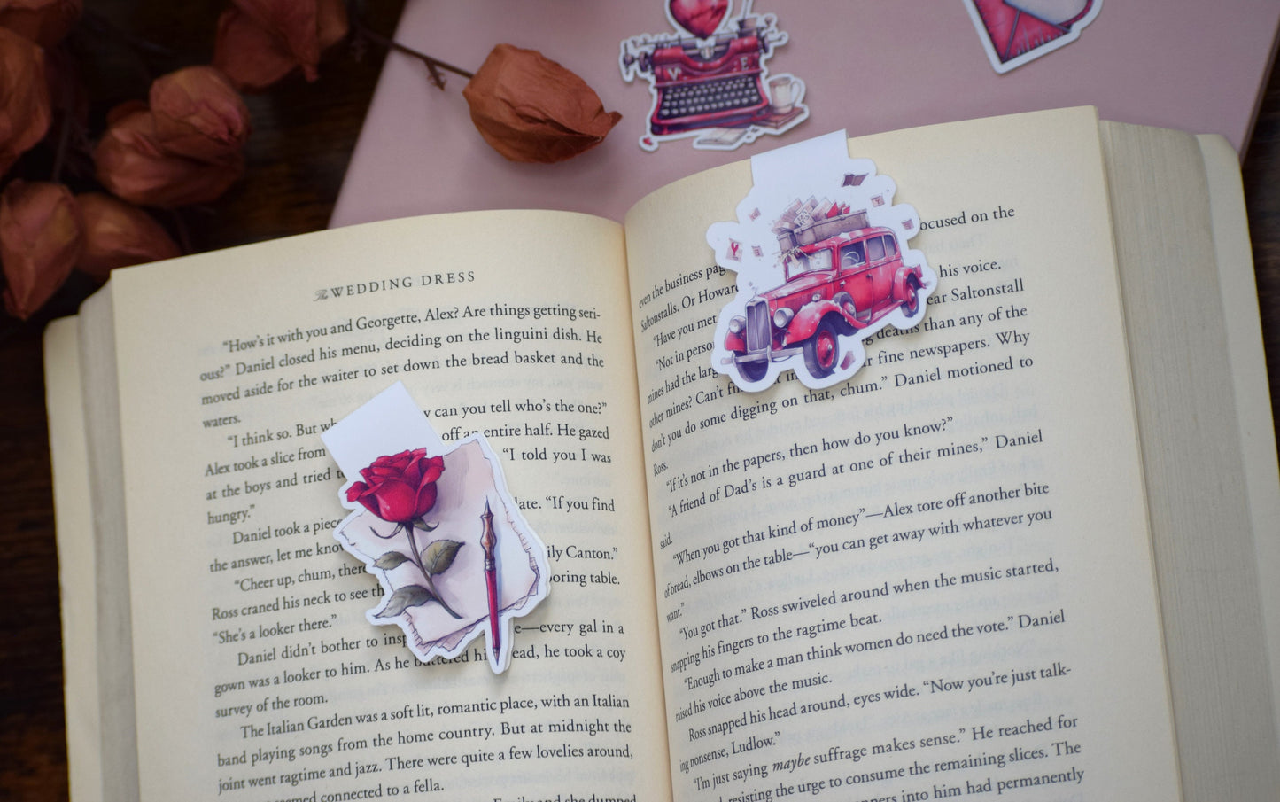 Magnetic Bookmarks, Traveling Love Letter 19