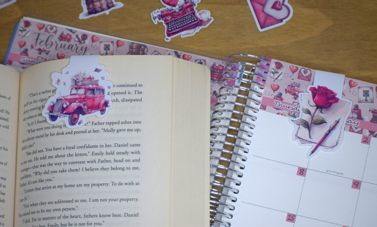 Magnetic Bookmarks, Traveling Love Letter 19