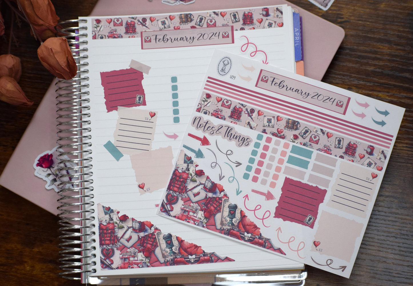 Budget Kit Add-On for the Erin Condren 7x9 and 8.5x11 Monthly Planners, Traveling Love Letter #19