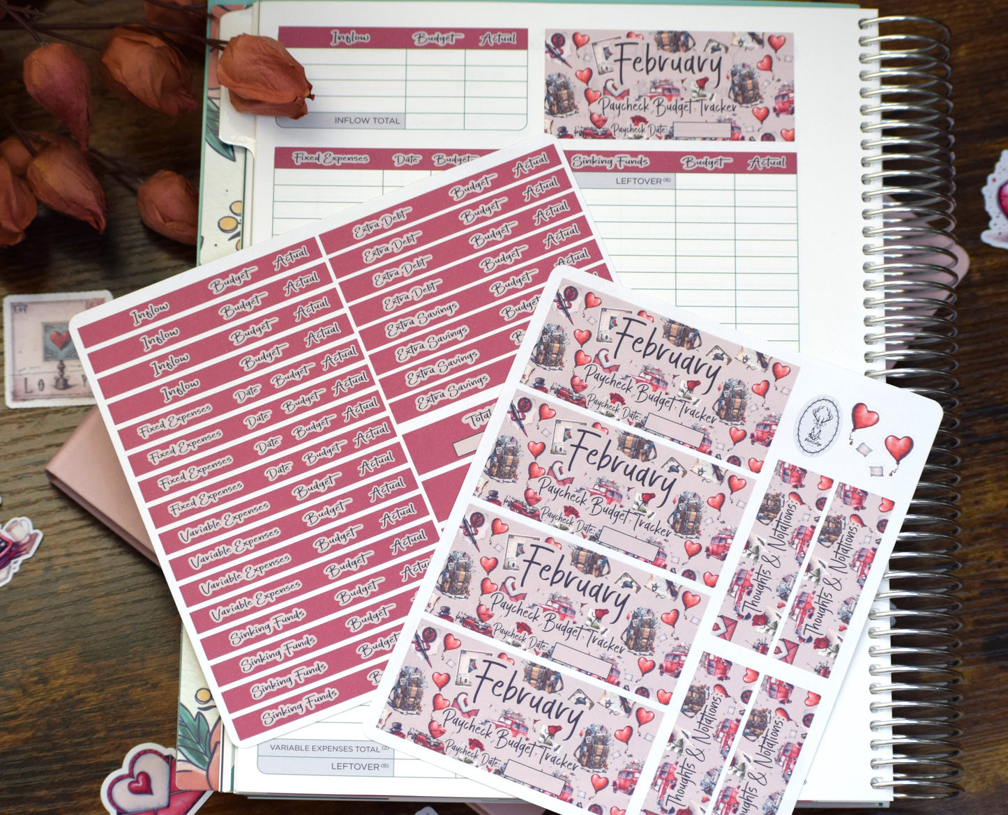 TBM BBP Workbook Sticker Kit, Traveling Love Letter #19