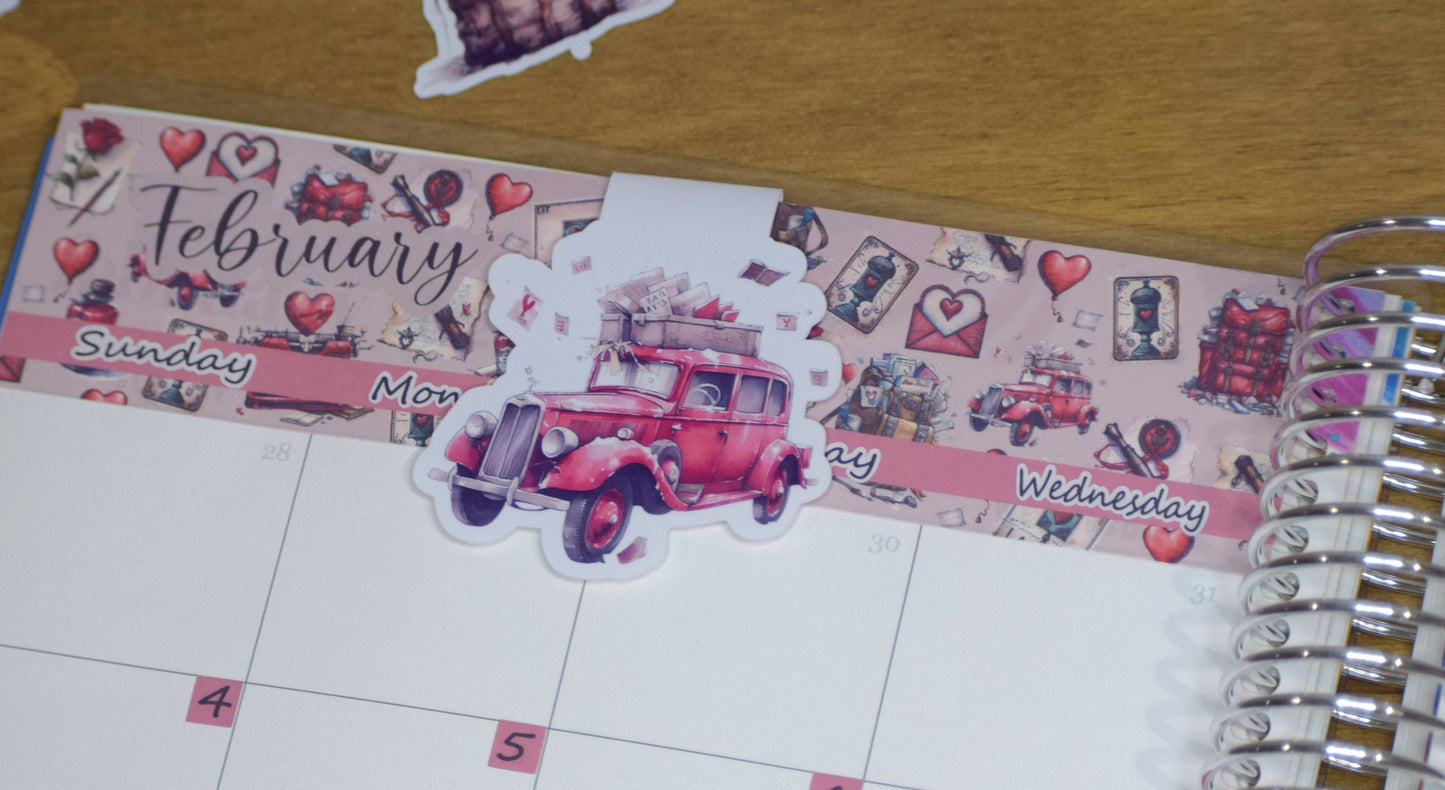 Magnetic Bookmarks, Traveling Love Letter 19