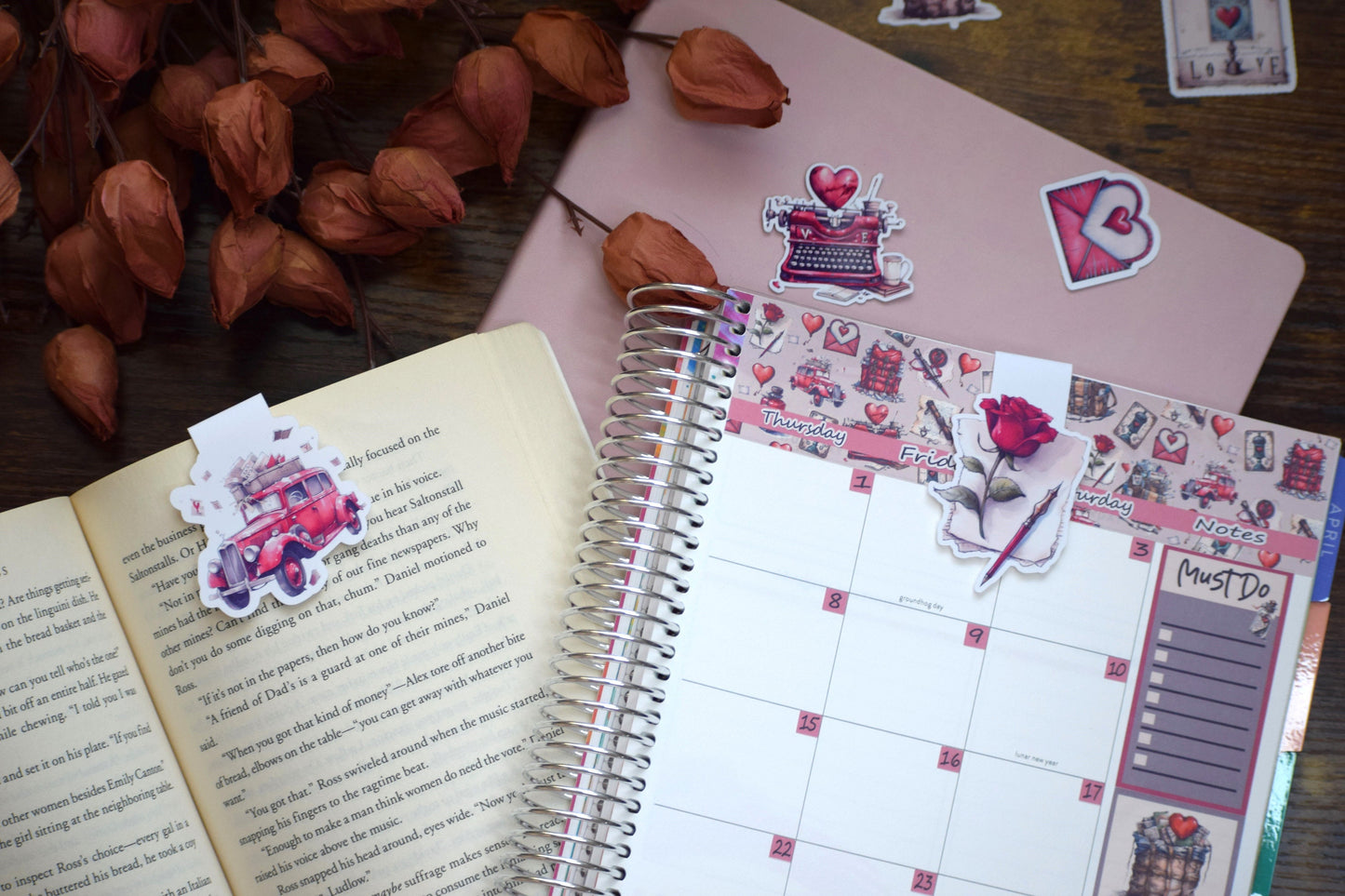 Magnetic Bookmarks, Traveling Love Letter 19