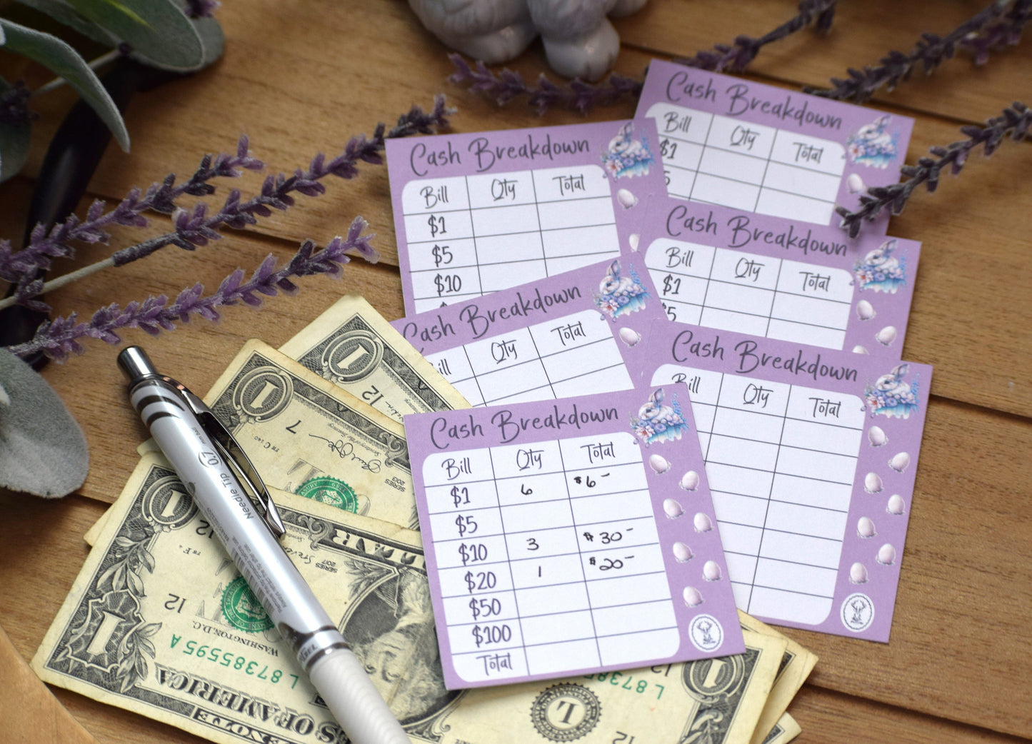 Budget Kit Add-On for the Erin Condren 7x9 and 8.5x11 Monthly Planners, Easter #3