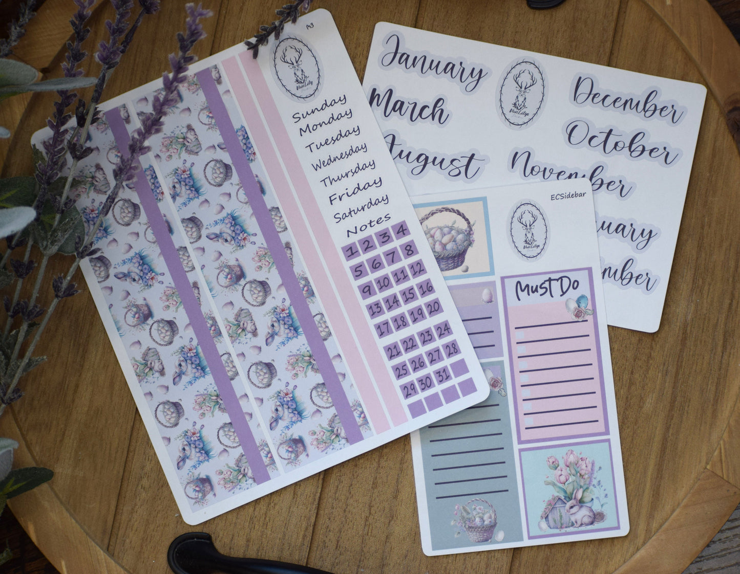 Erin Condren|TBM Monthly Planner Sticker Sheet, Easter