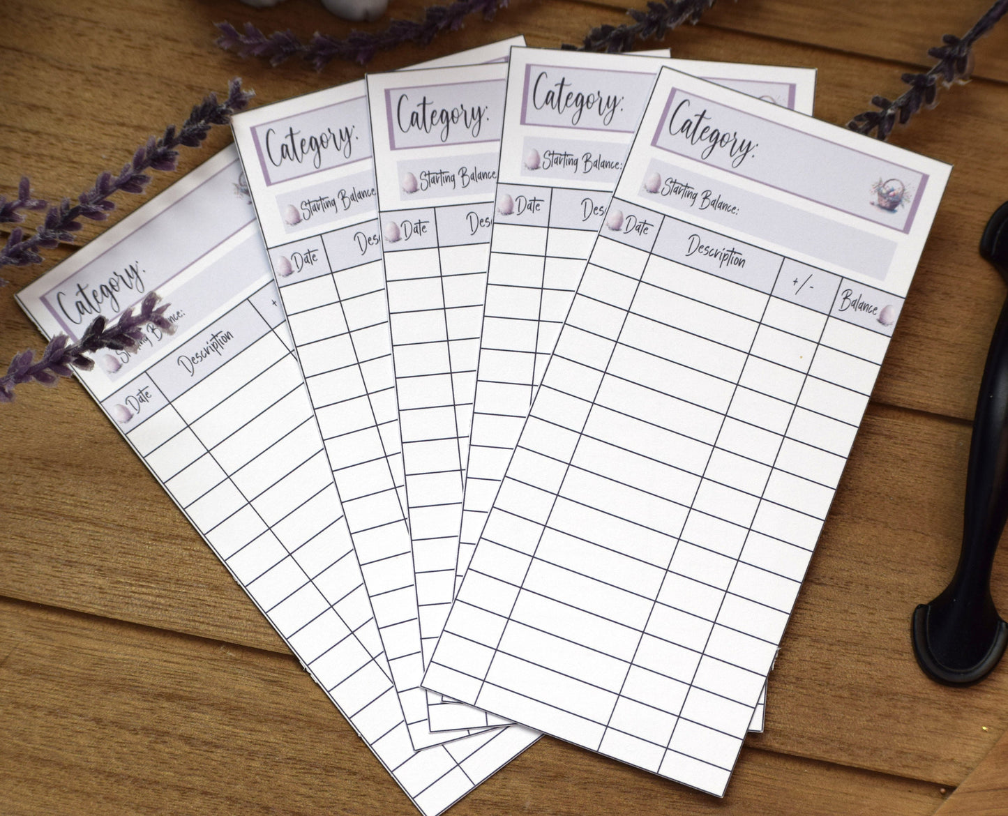 Budget Kit Add-On for the Erin Condren 7x9 and 8.5x11 Monthly Planners, Easter #3