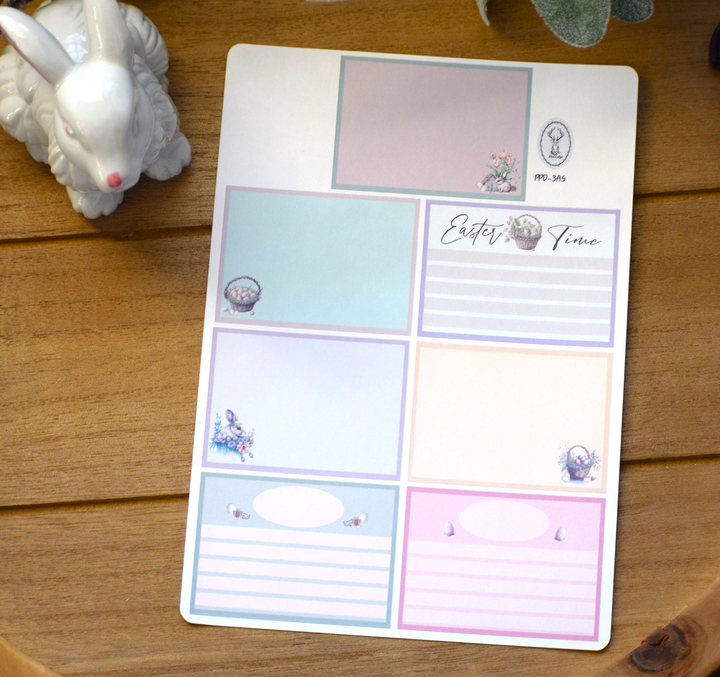 Plum Paper A5 Daily Weekly Planner Sticker Kit #3, Easter