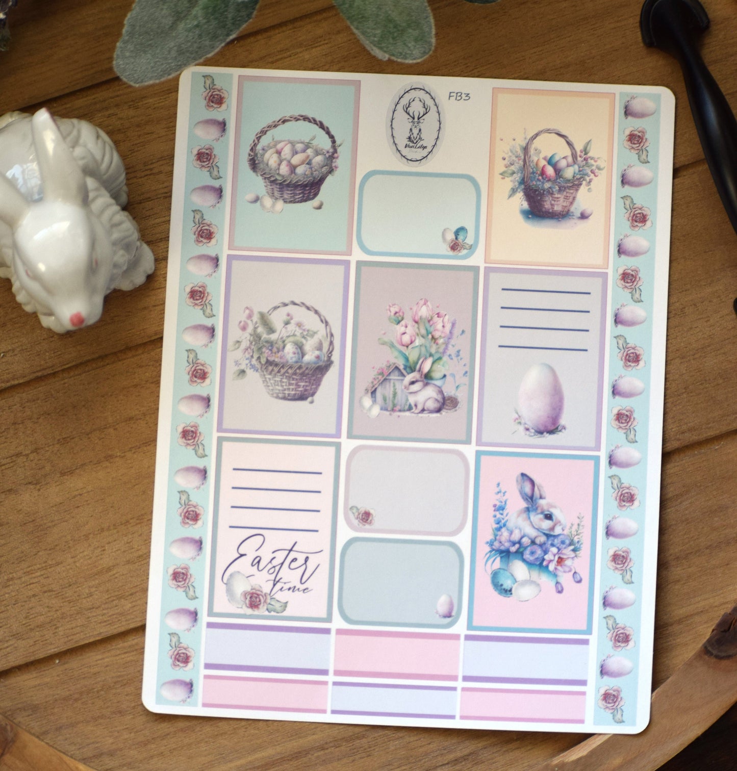 Erin Condren 7x9| Live Rich Planner Sticker Kit, Easter #3