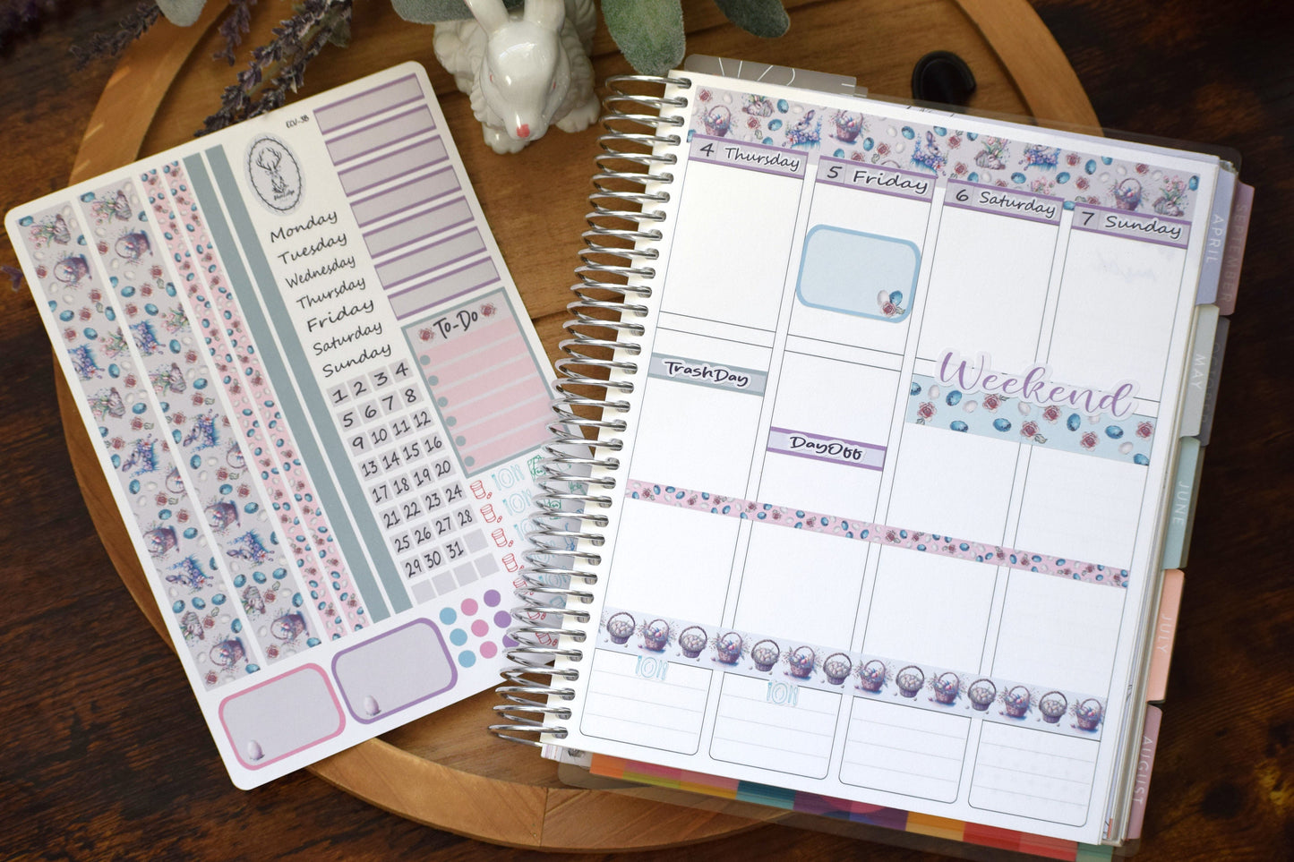 Erin Condren 7x9| Live Rich Planner Sticker Kit, Easter #3