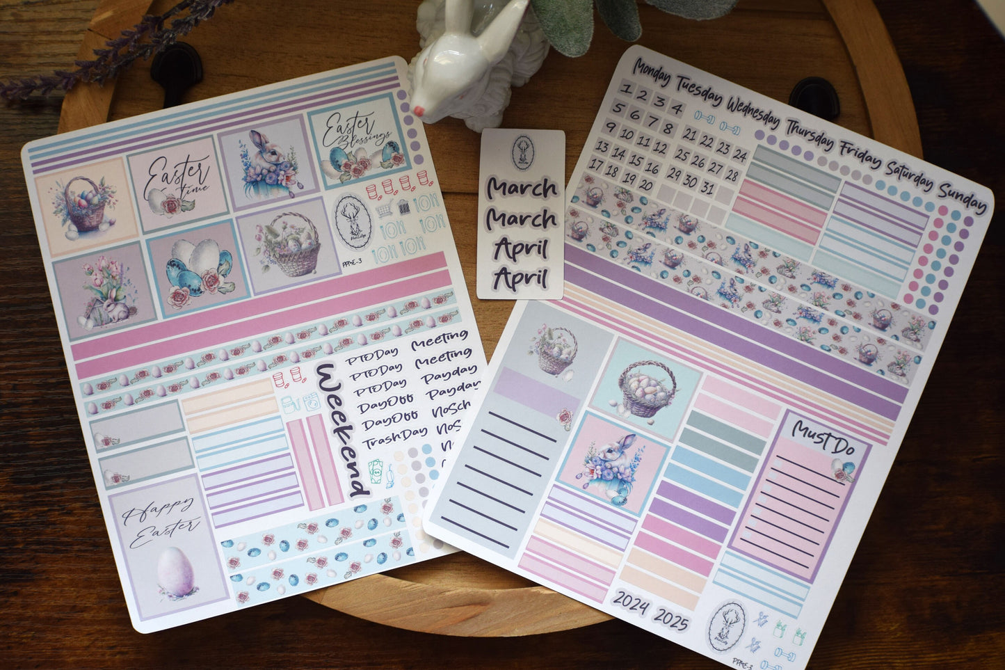 Plum Paper 7x9 ME Weekly Planner Sticker Kit #3, Easter