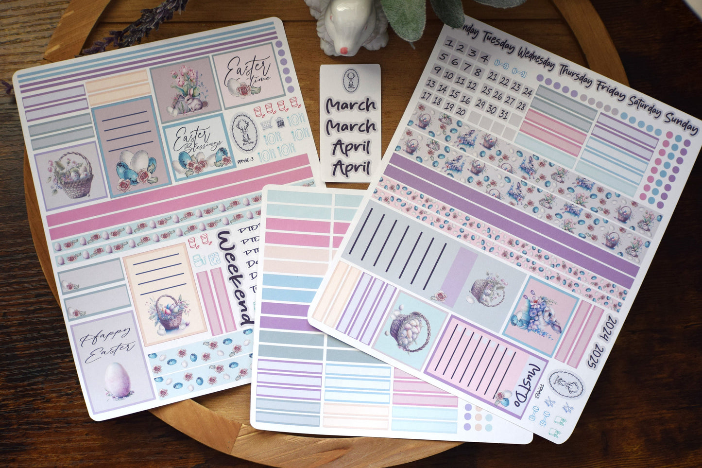Plum Paper 7x9 MAE Weekly Planner Sticker Kit #3, Easter
