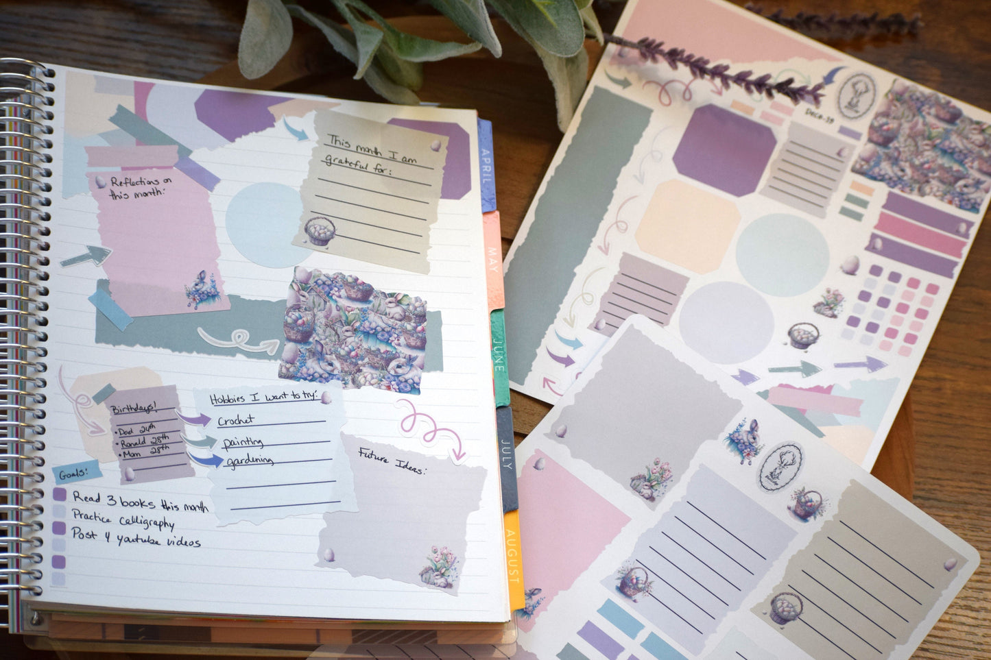 Journal Deco Planner Stickers Kit #3 Easter