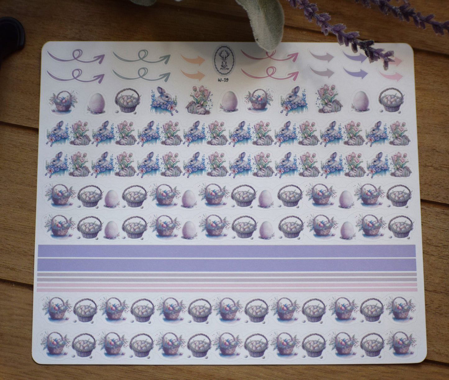 Washi Planner Sticker Sheet, Easter #3