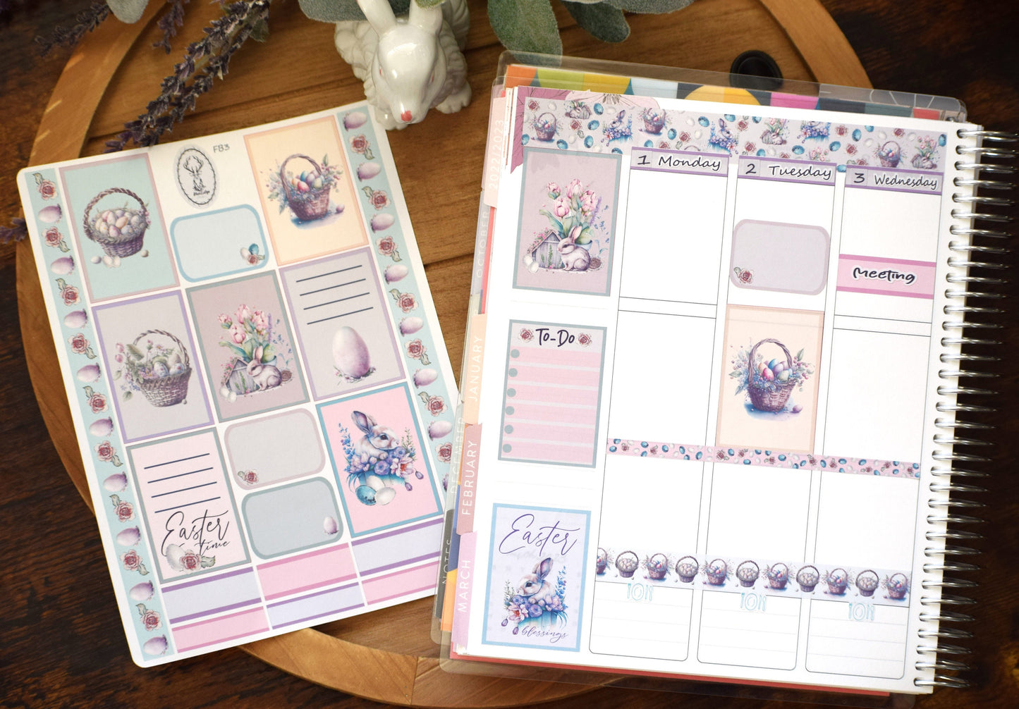 Erin Condren 7x9| Live Rich Planner Sticker Kit, Easter #3