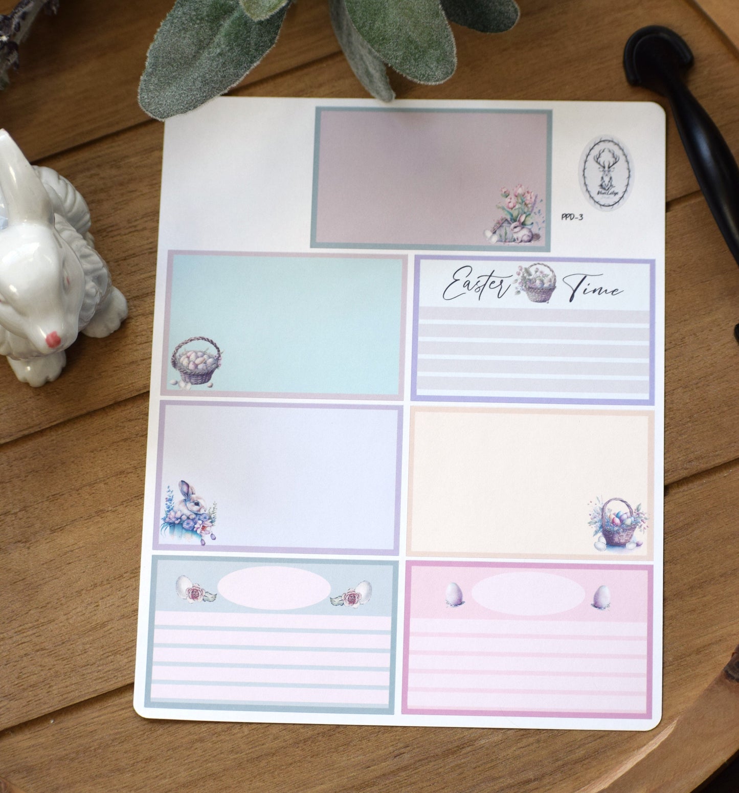 Plum Paper 7x9 Daily Weekly Planner Sticker Kit #3, Easter