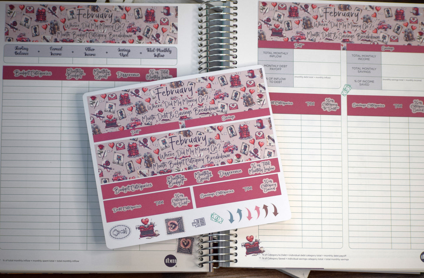 TBM BBP Workbook Sticker Kit, Traveling Love Letter #19