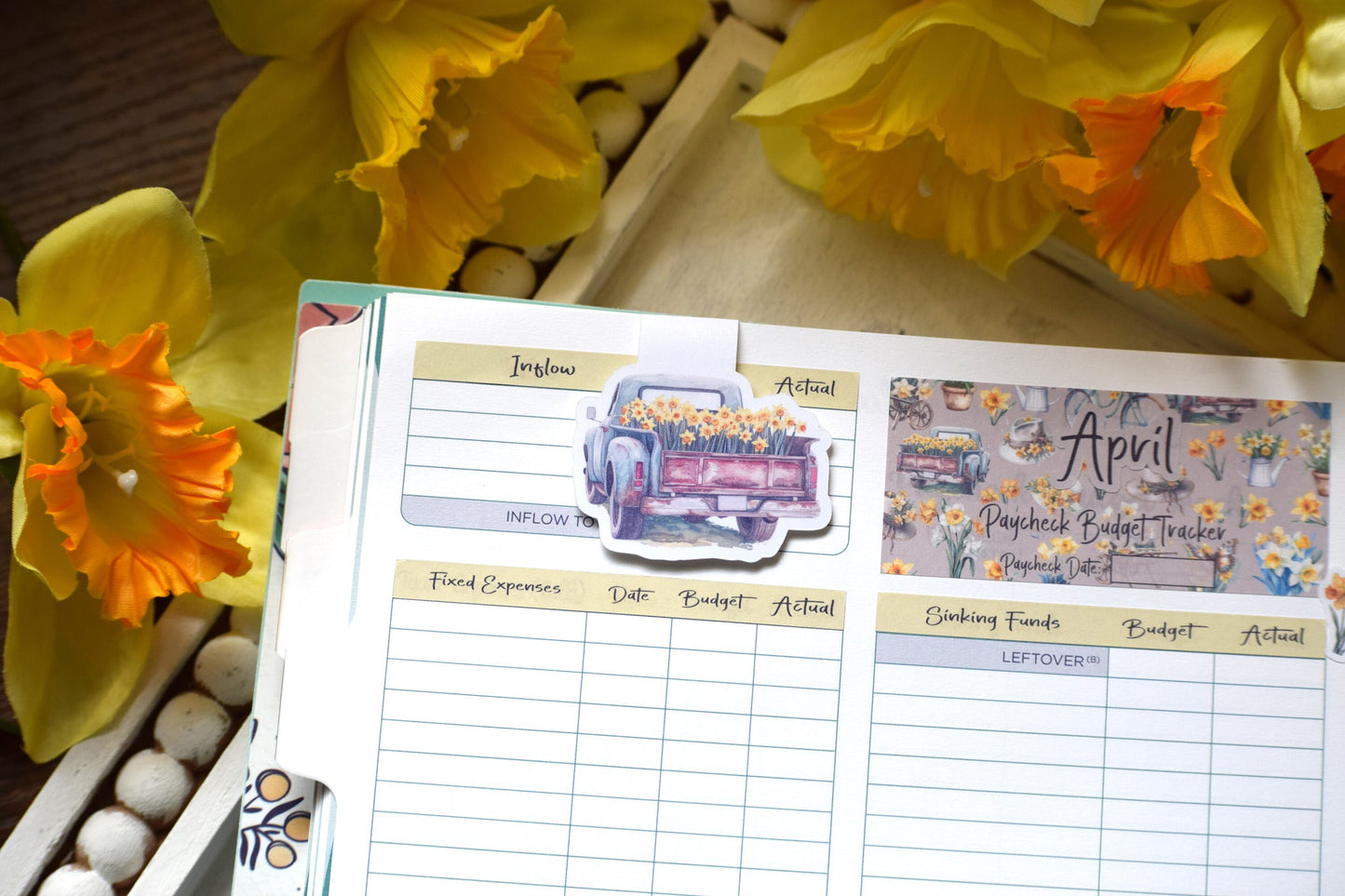 Magnetic Bookmarks, Daffodil Delight