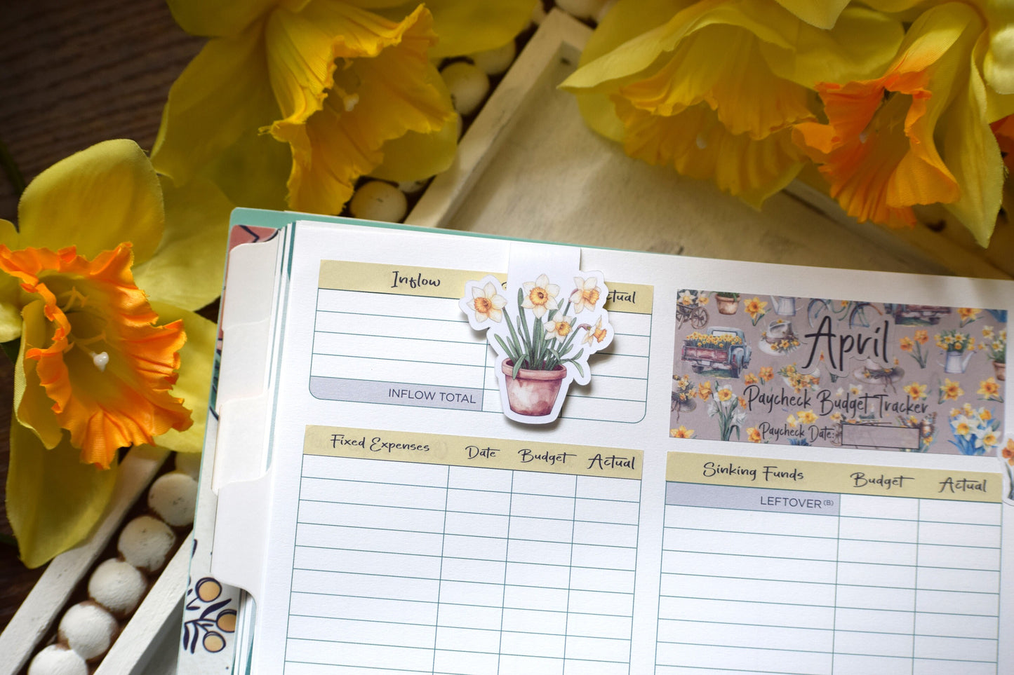 Magnetic Bookmarks, Daffodil Delight