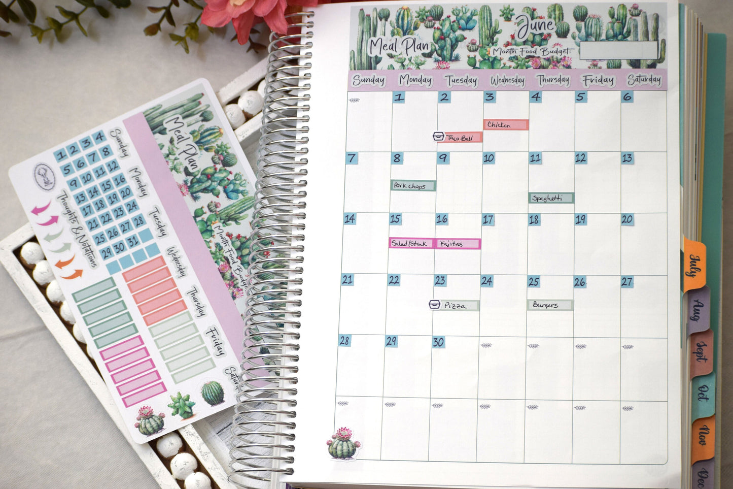 TBM BBP Workbook Sticker Kit, Cactus Galore