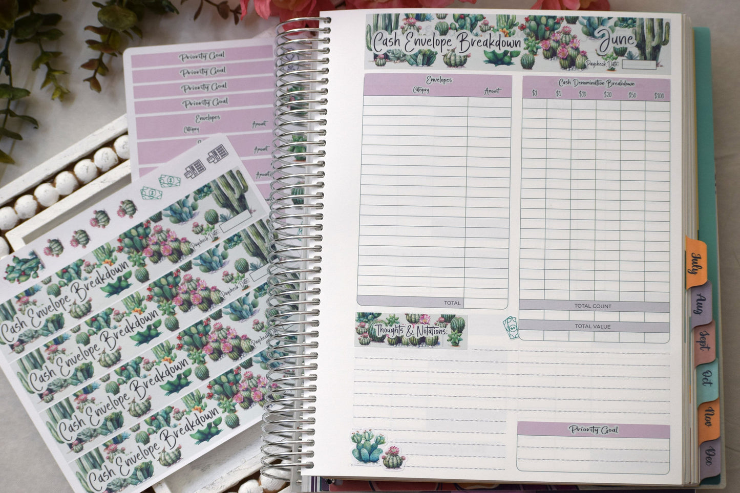 TBM BBP Workbook Sticker Kit, Cactus Galore