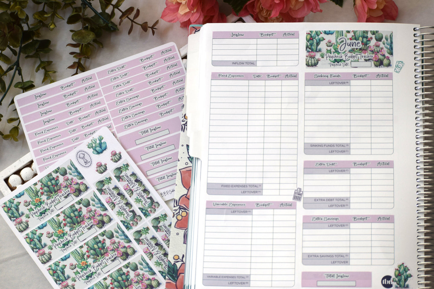 TBM BBP Workbook Sticker Kit, Cactus Galore