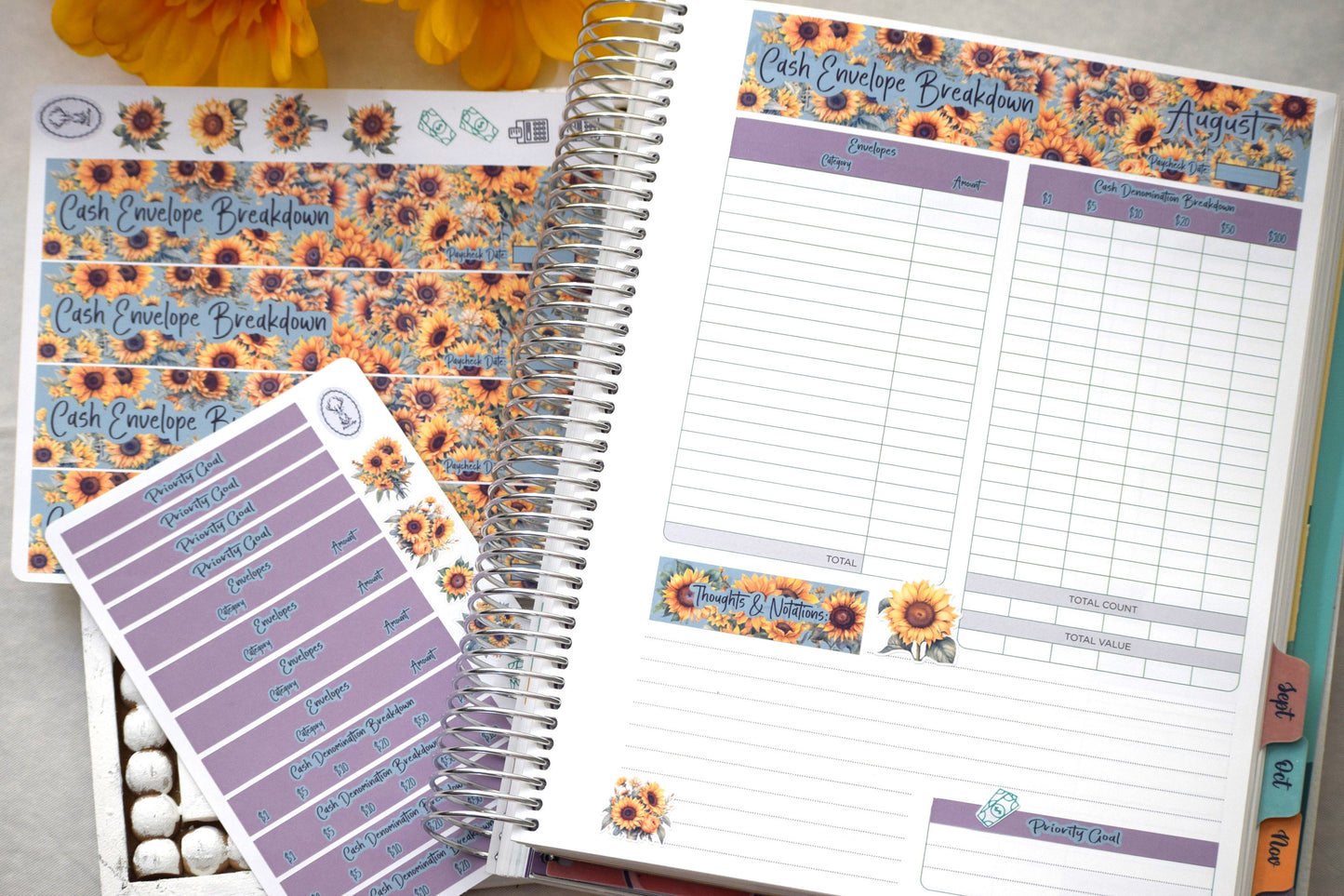 TBM BBP Workbook Sticker Kit, Sunflower Sunshine